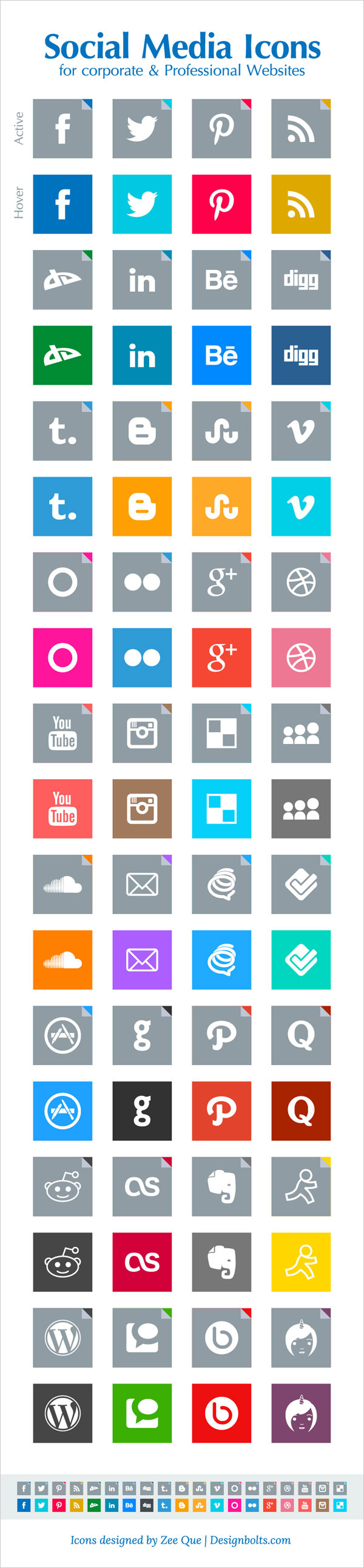 11 Professional Social Media Icons Images