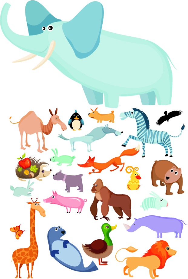 Free Vector Cartoon Animals