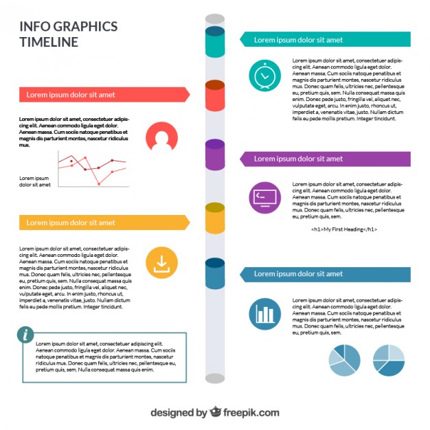 Free Vector Infographic Timeline