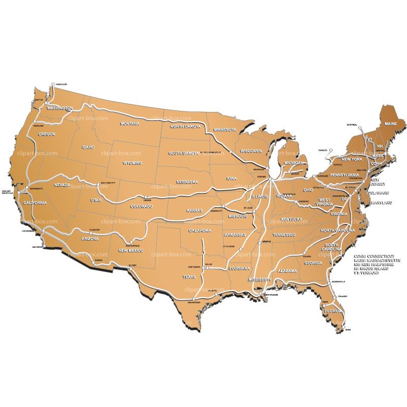 Free Vector Us State Map Free Vector Us State Map