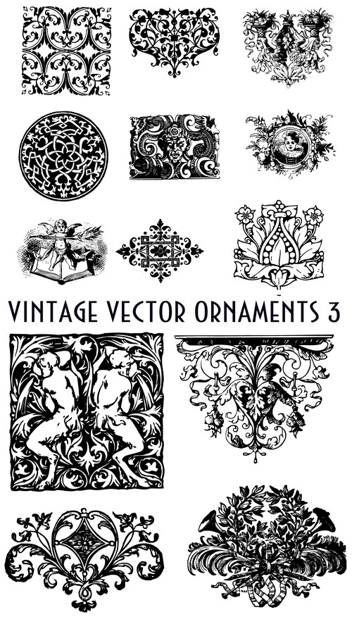 Free Vintage Vector Flourishes and Ornaments