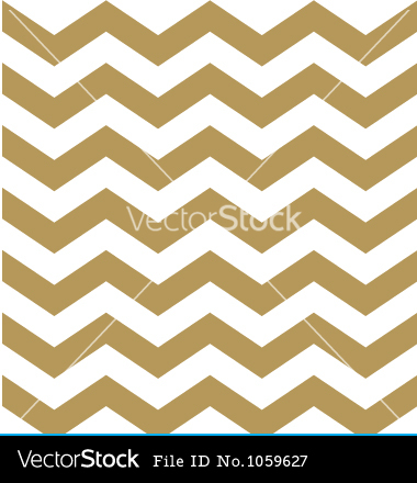 Gold and White Chevron Pattern