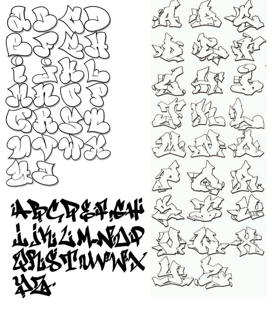 Graffiti Alphabet Bubble Letters Graffiti Alphabet Bubble Letters