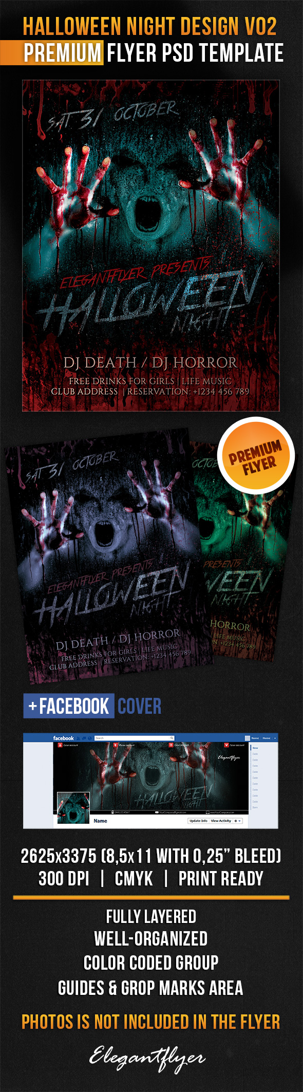 Halloween Club Flyer Templates