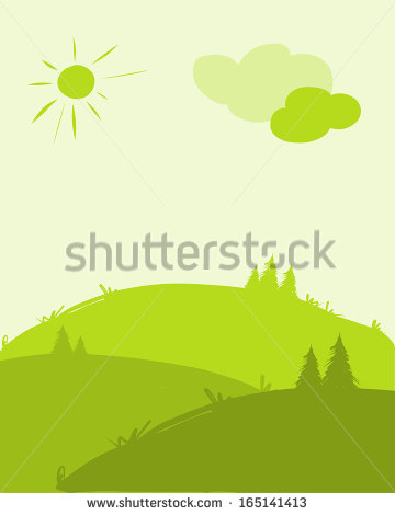 Hill Landscape Vector