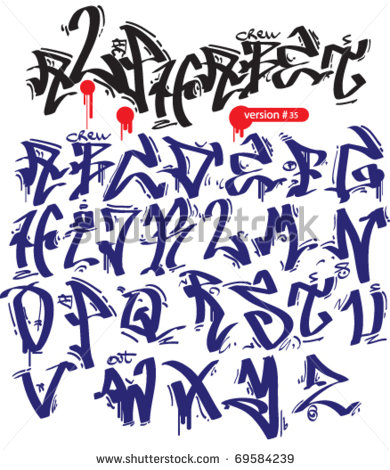 Hip Hop Graffiti Alphabet