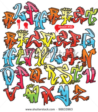 Hip Hop Graffiti Alphabet