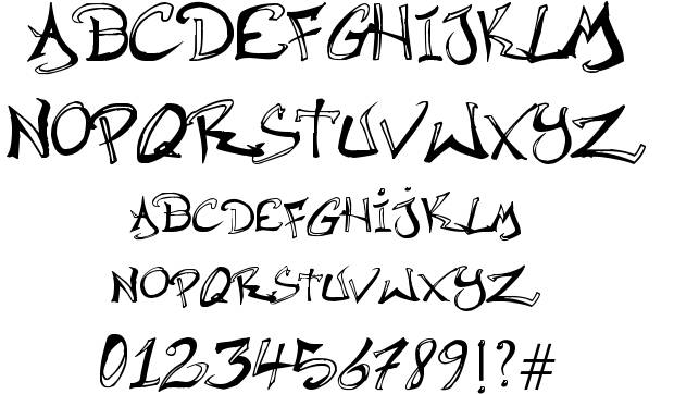 Hip Hop Graffiti Fonts