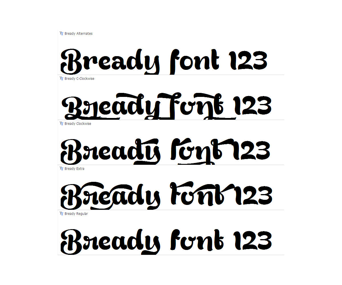 15 Thick Curly Fonts Images