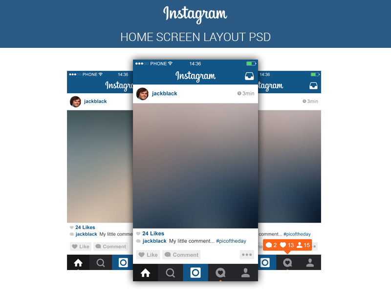 Instagram Home Screen Template