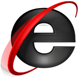 Internet Explorer Icon Black