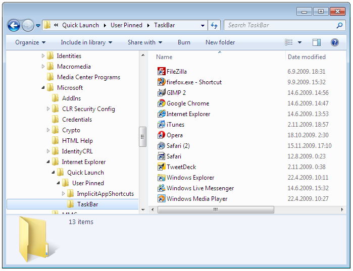 Internet Windows 7 Taskbar Icon