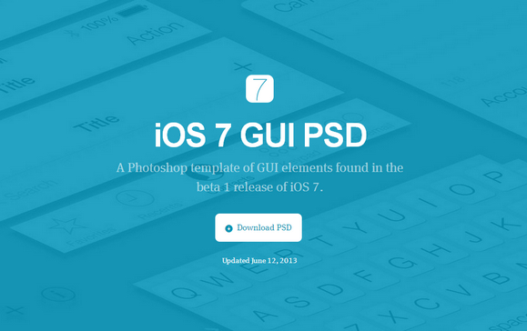 iOS Photoshop Template