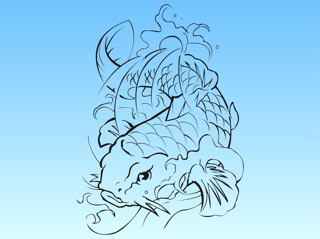 Koi Fish Vector Art Koi Fish Vector Art
