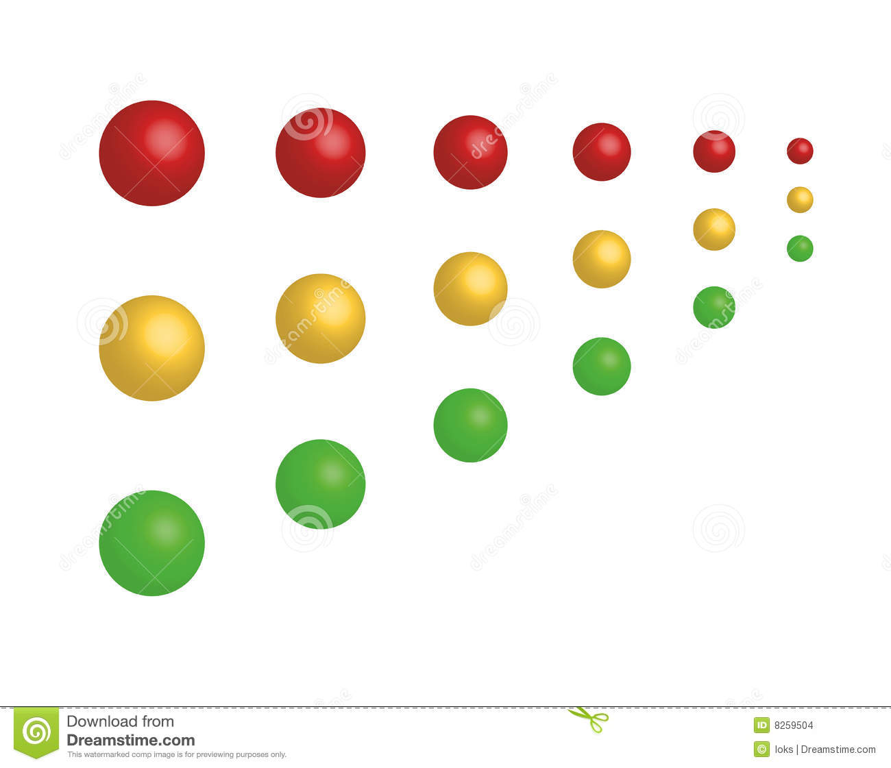 Light-Red Yellow-Green Status Icons