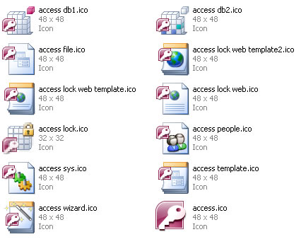 Microsoft Access 2007 Icon