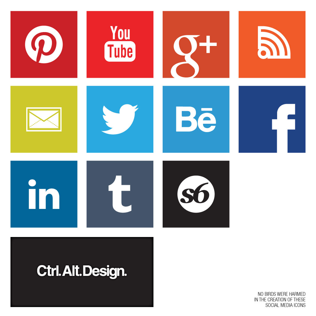 Modern Social Media Icons