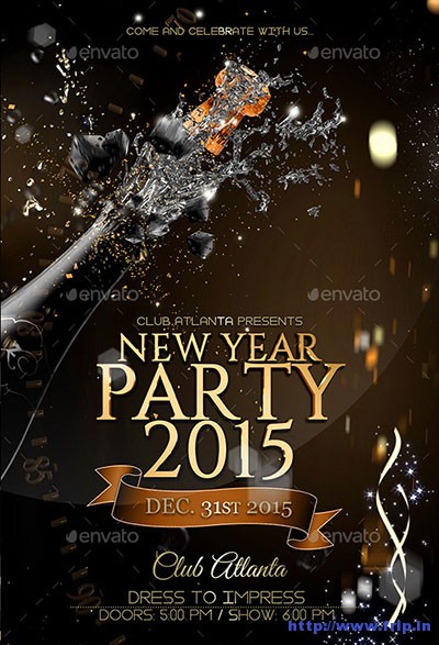 New Year's Eve Flyer Template New Year's Eve Flyer Template