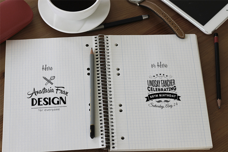 Notebook PSD Mockups Notebook PSD Mockups