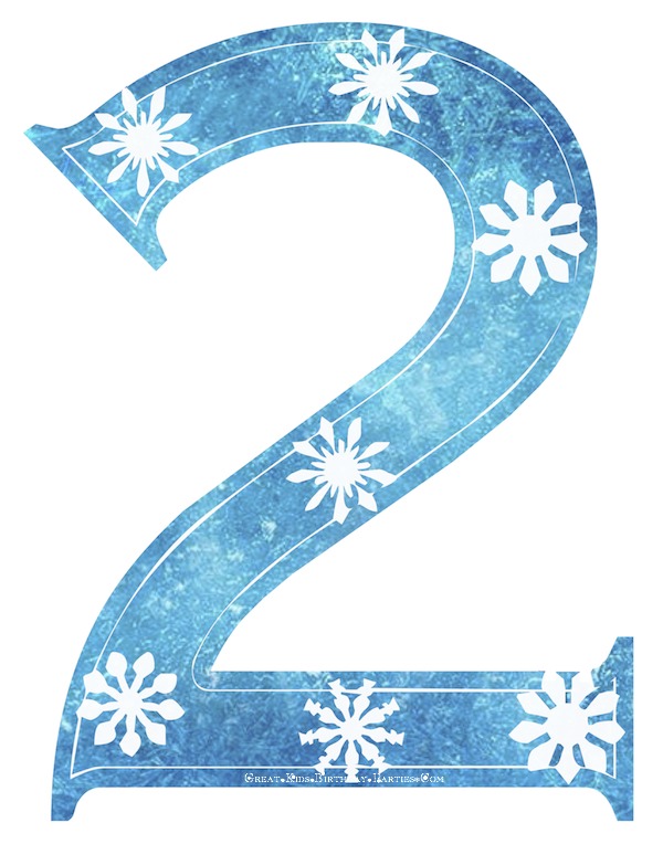 Number 2 Snowflake Frozen