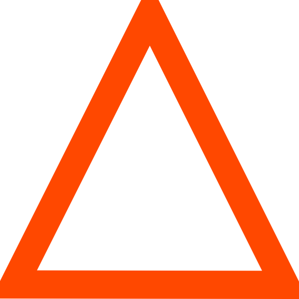 Orange Triangle Clip Art