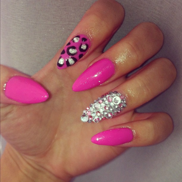 Pink Stiletto Nails Tumblr