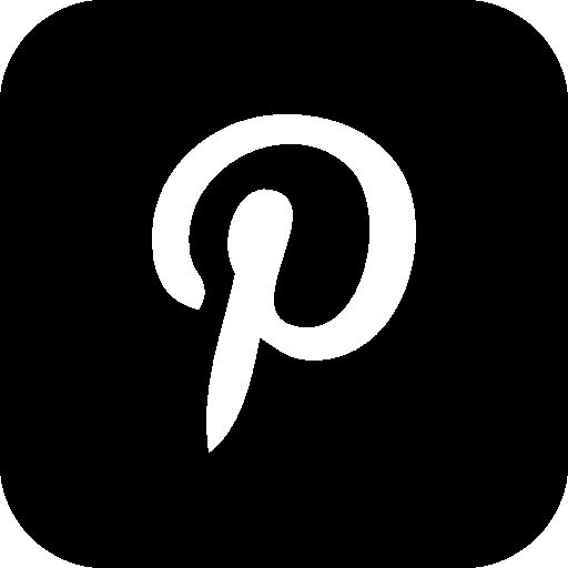 Pinterest Icon Black