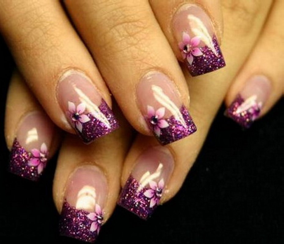 Purple Gel Nail Designs