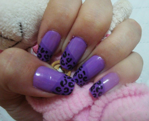 Purple Nail Art Design
