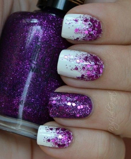 20 Purple And Silver Cute Nail Designs Images