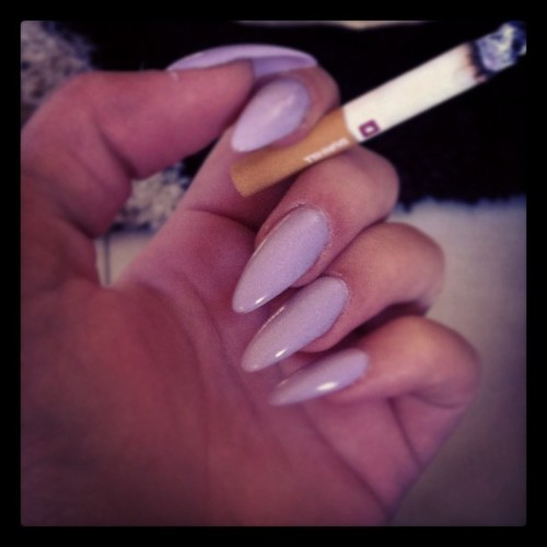 Purple Stiletto Nails Tumblr