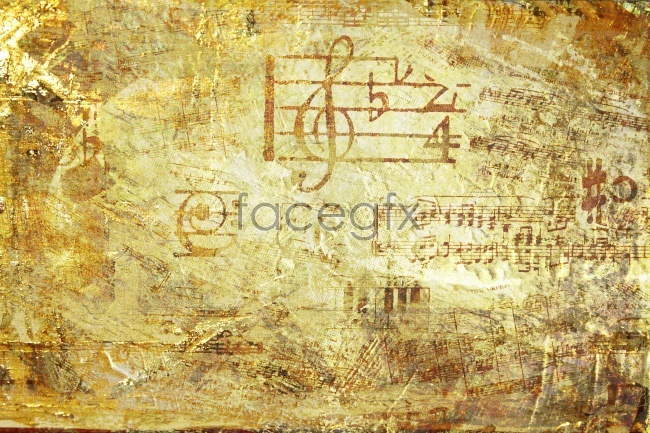 Retro Vintage Music Note Background Retro Vintage Music Note Background