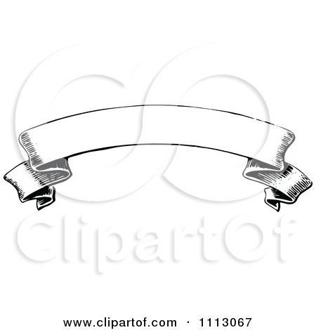 Ribbon Banner Clip Art Black and White Ribbon Banner Clip Art Black and White