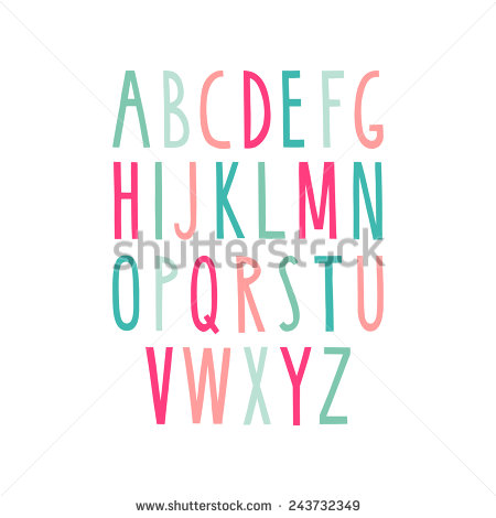 San Serif Fonts Alphabet