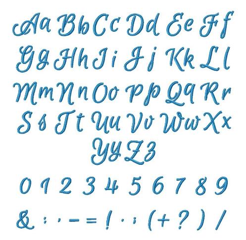 Script Embroidery Fonts Script Embroidery Fonts