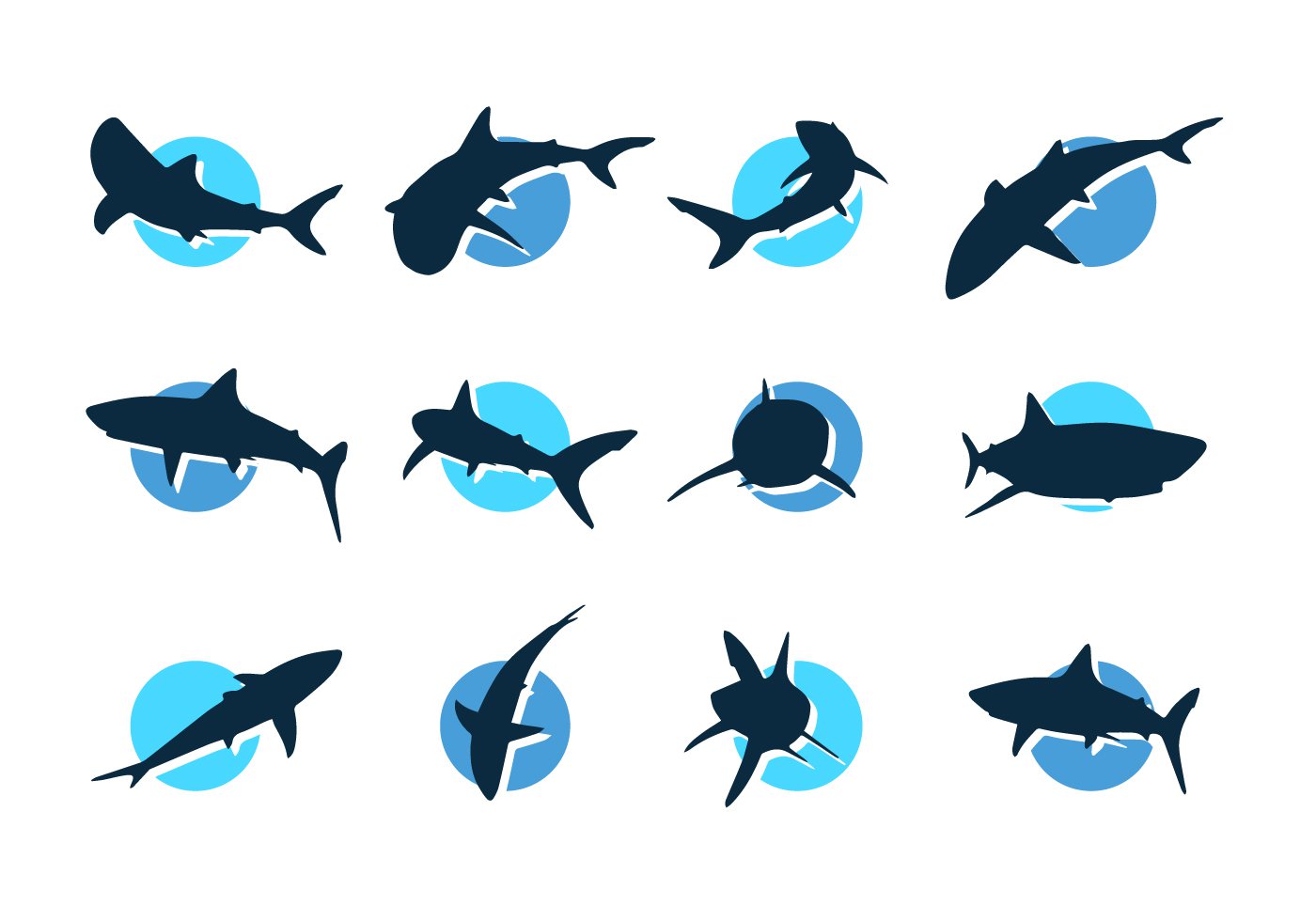 Shark Silhouette Vector Free