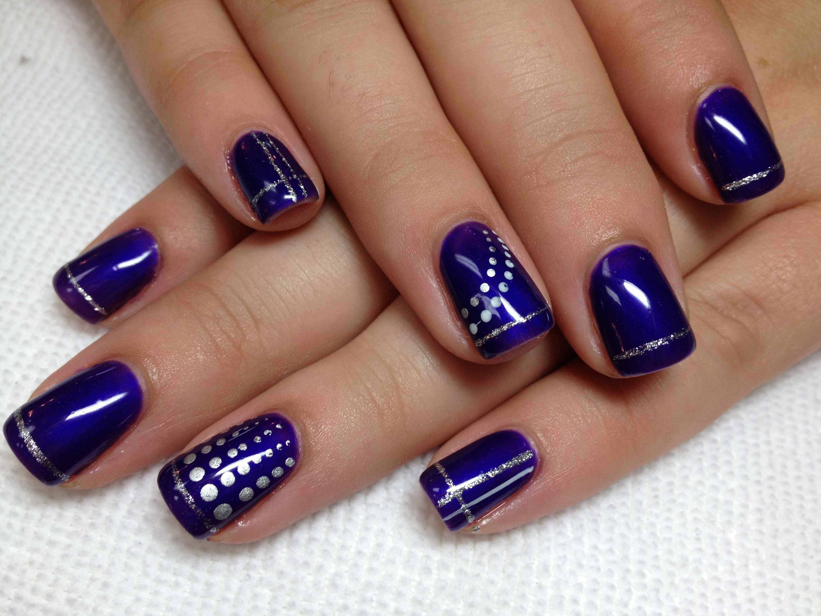 Shellac Purple Nail Designs