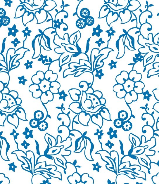 Simple Vector Flower Patterns