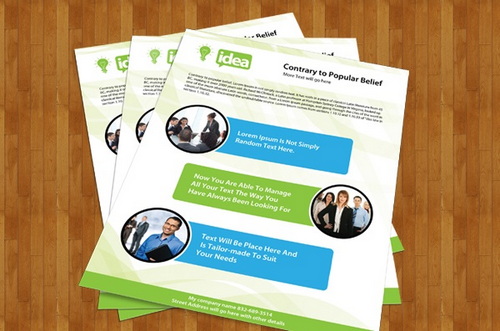 Single-Page Brochure Design Templates Single-Page Brochure Design Templates