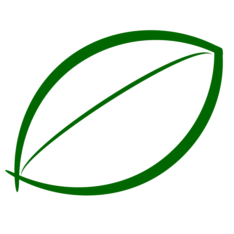 Small Green Leaf Icon