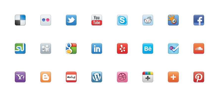 Social Media Icons Vector