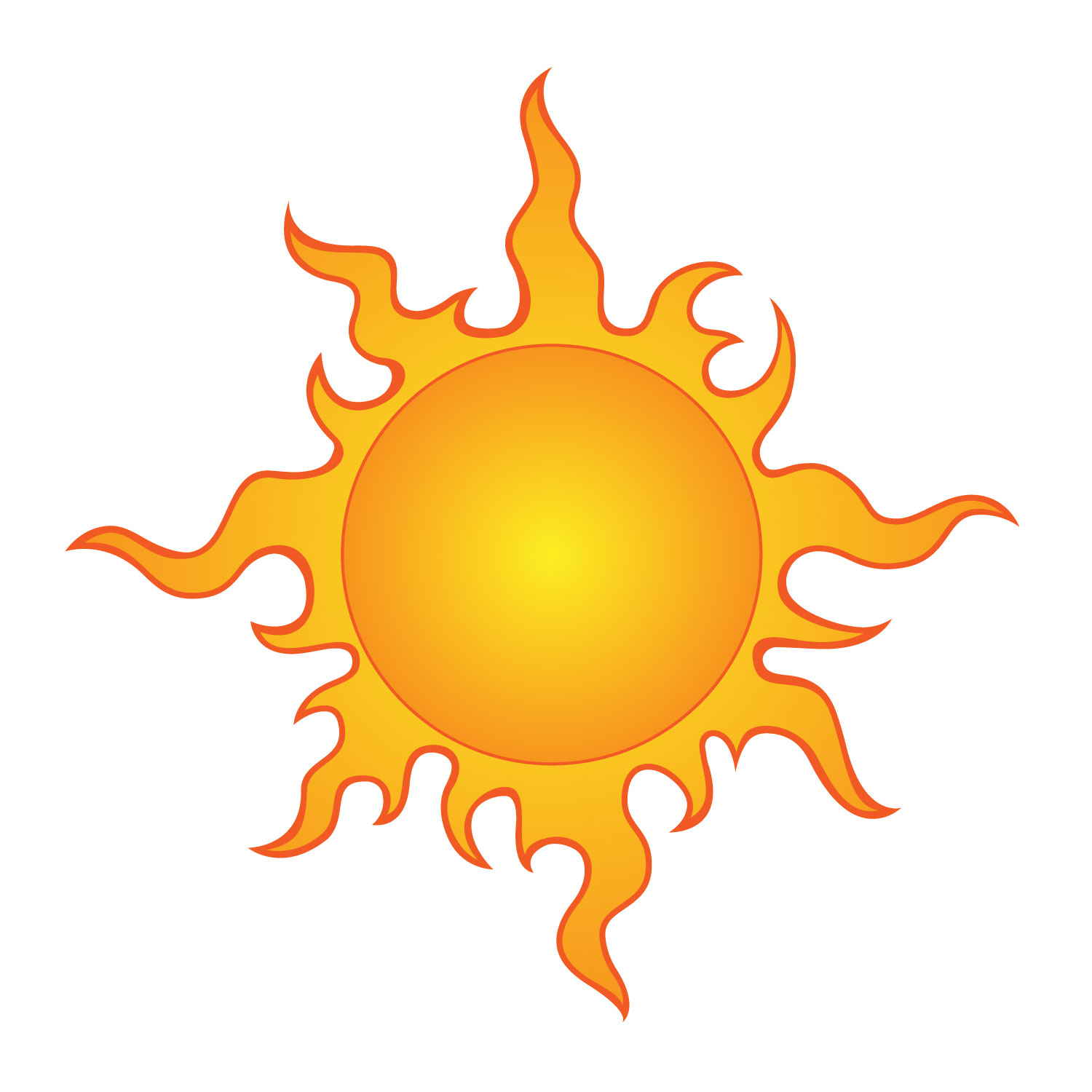 Sun Vector Clip Art