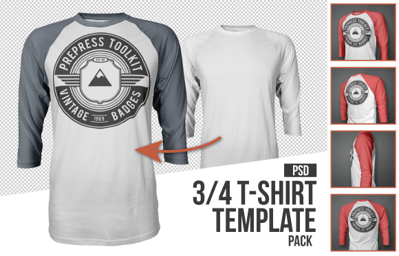 T-Shirt Template Sleeve