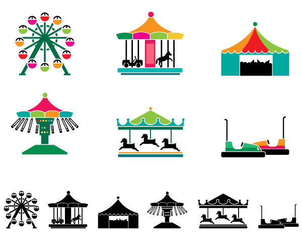 6 Amusement Park Icon Images