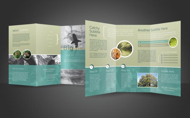 Tri-Fold Brochure Template PSD Tri-Fold Brochure Template PSD
