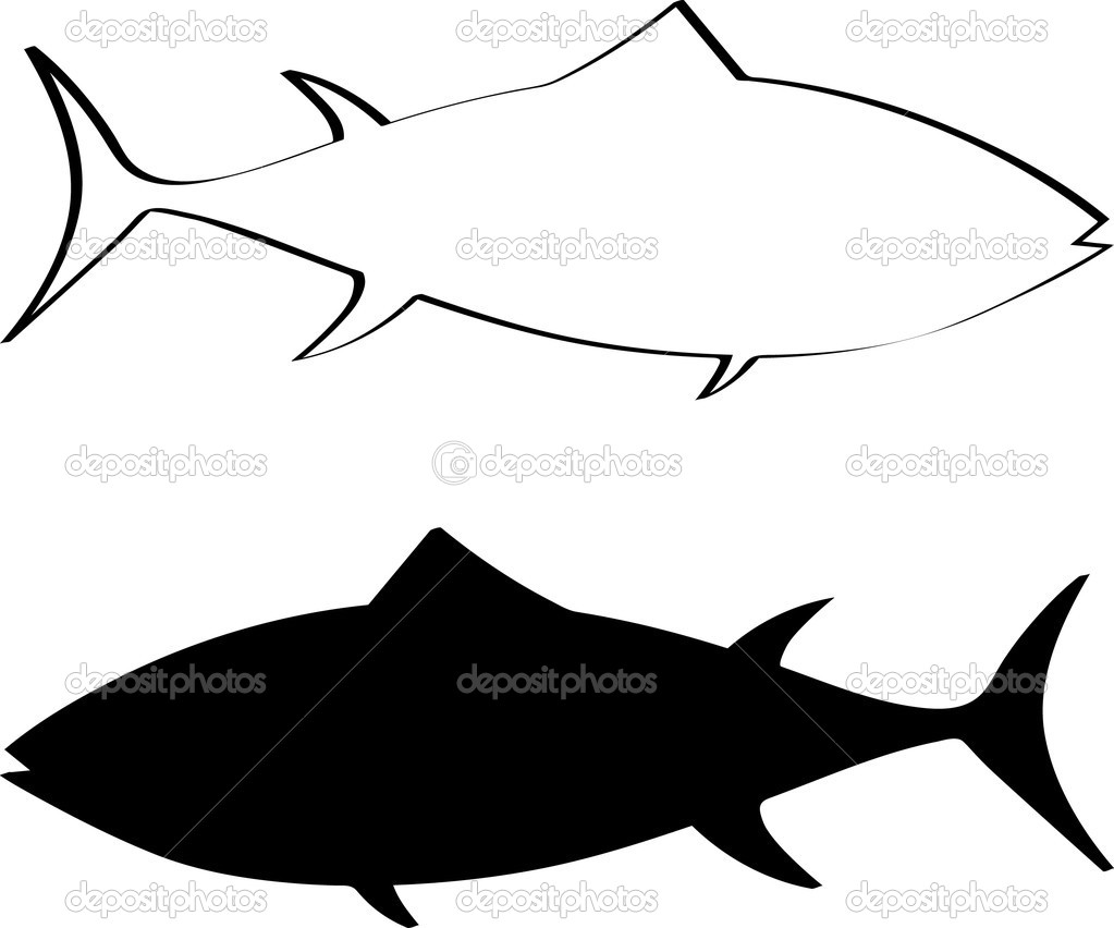 Tuna Fish Silhouette
