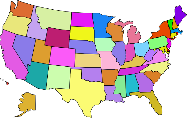 United States Map Clip Art