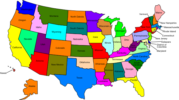 United States Map Clip Art