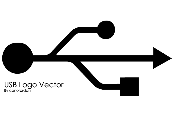 USB Symbol Vector Art