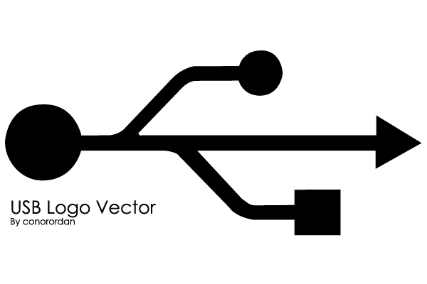 USB Symbol Vector Art USB Symbol Vector Art